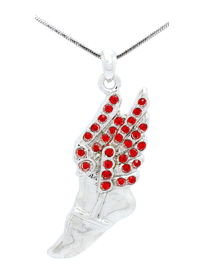 Track Winged Foot Necklace - Large
