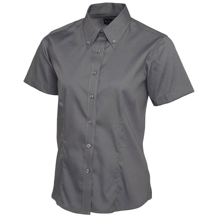 Uneek UC704 Ladies Pinpoint Oxford Short Sleeve Shirt 140g