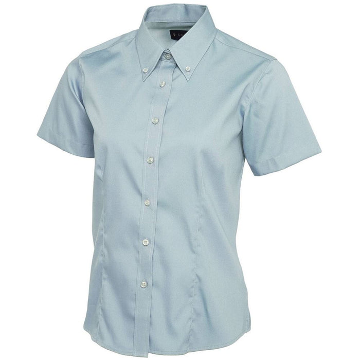Uneek UC704 Ladies Pinpoint Oxford Short Sleeve Shirt 140g