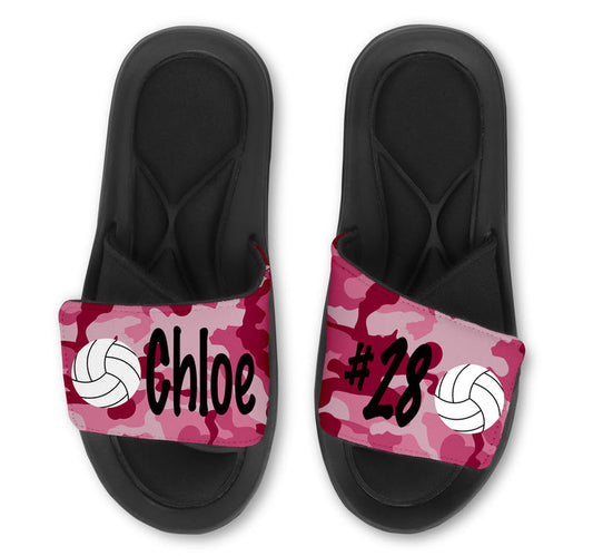 Volleyball Custom Slides / Sandals - Camo