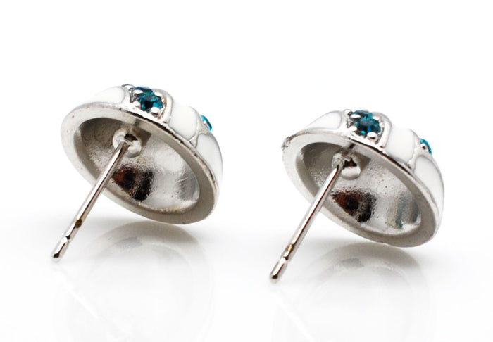 Volleyball Enamel Earrings - POST