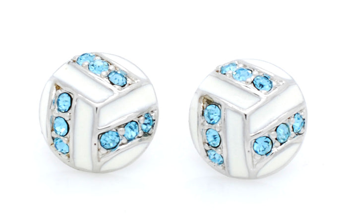 Volleyball Enamel Earrings - POST