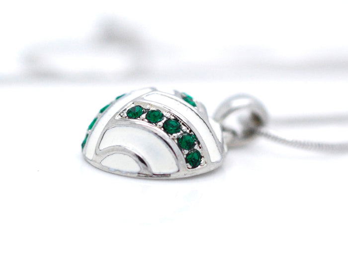 Volleyball Enamel Necklace - Large