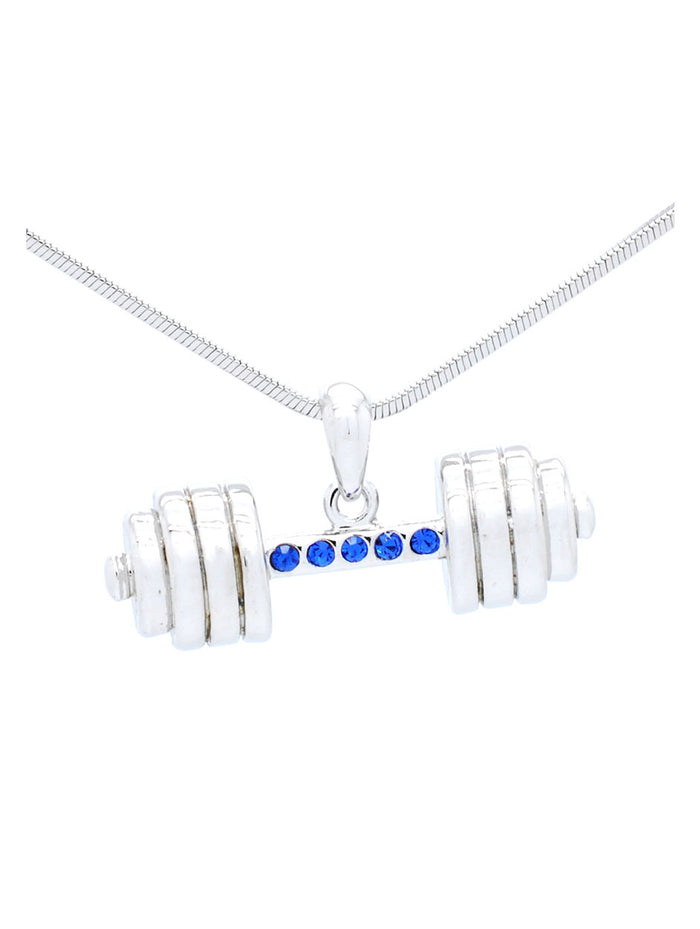 Weightlifting Cross Fit Bar Necklace