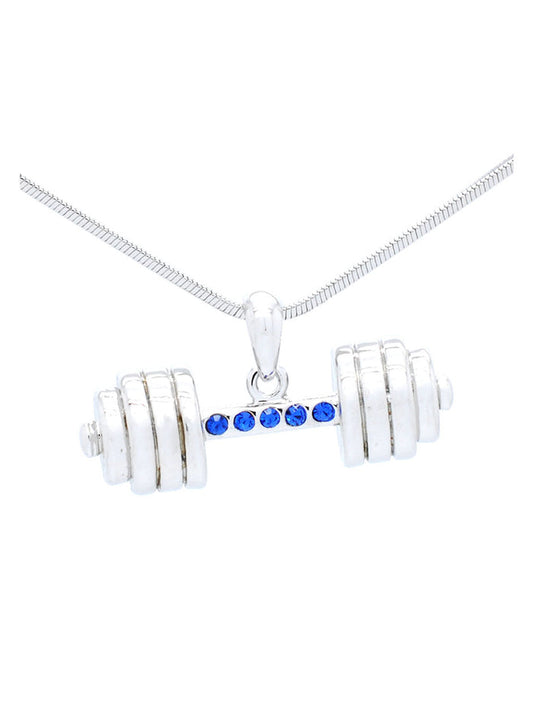 Weightlifting Cross Fit Bar Necklace
