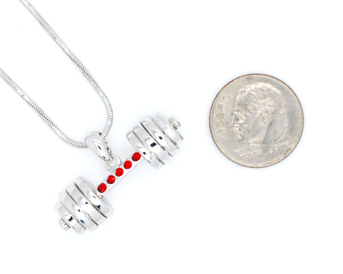 Weightlifting Cross Fit Bar Necklace