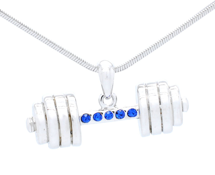 Weightlifting Cross Fit Bar Necklace