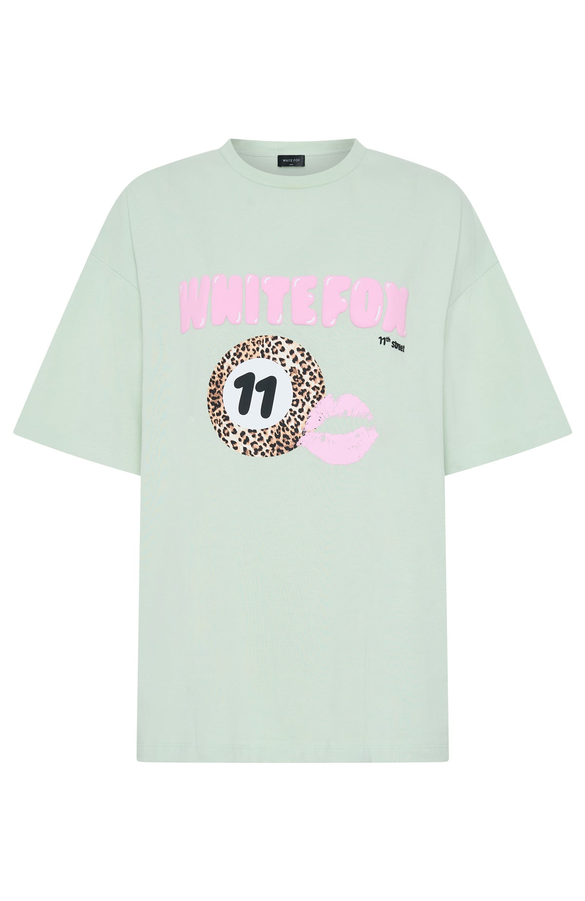 11th Street Concrete Jungle Oversized Tee Iced Matcha