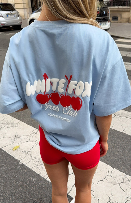 Club 14 Cassie Oversized Tee Blue