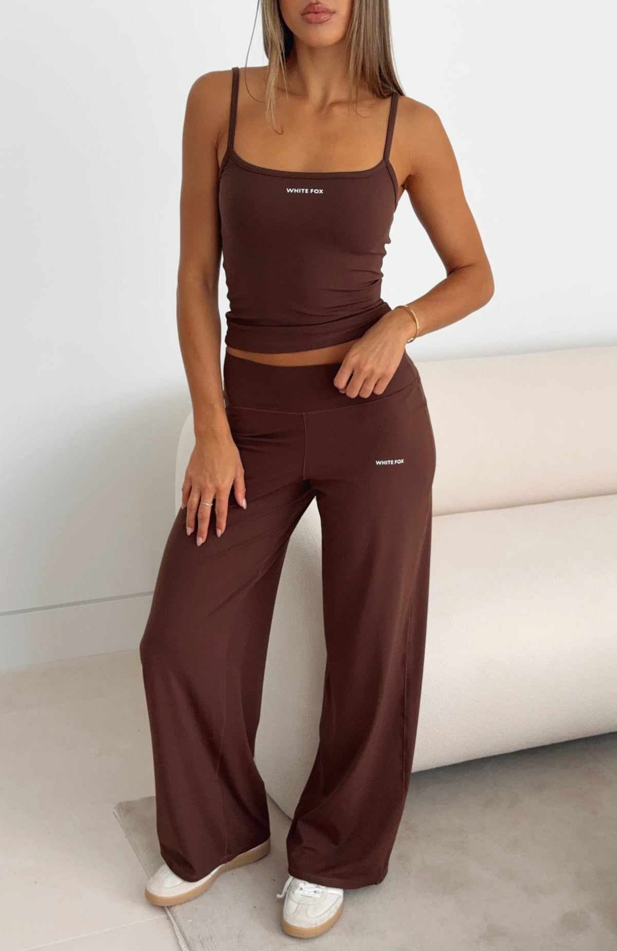 Core Strengths Wide Leg Pants Chocolate