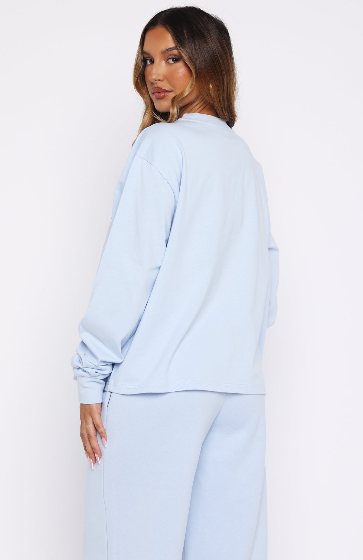 Lucky Ones Long Sleeve Tee Baby Blue