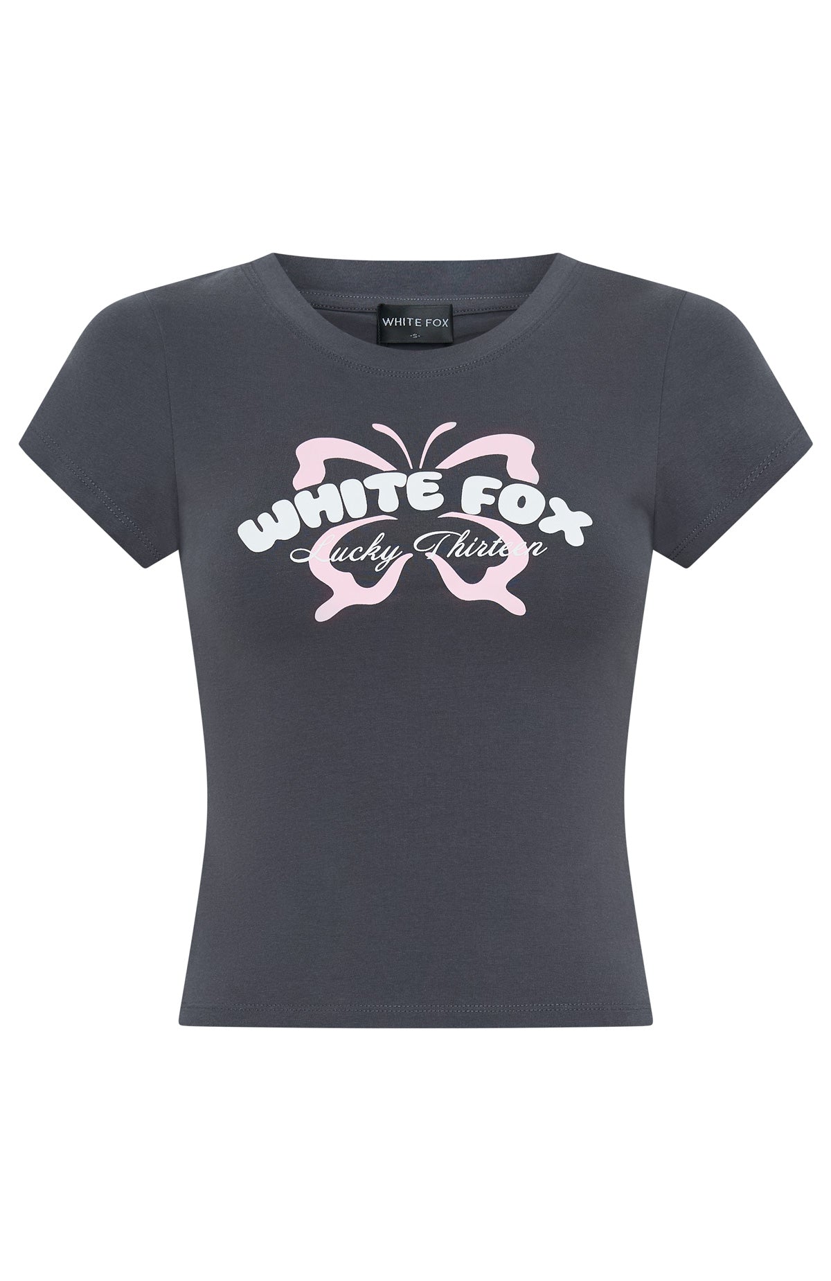 Lucky Thirteen Audrina Baby Tee Volcanic