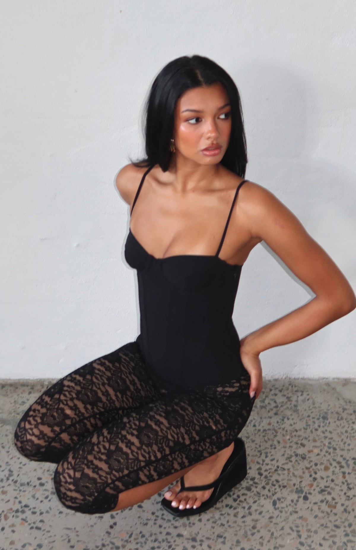 Moonlight Dance Bustier Black
