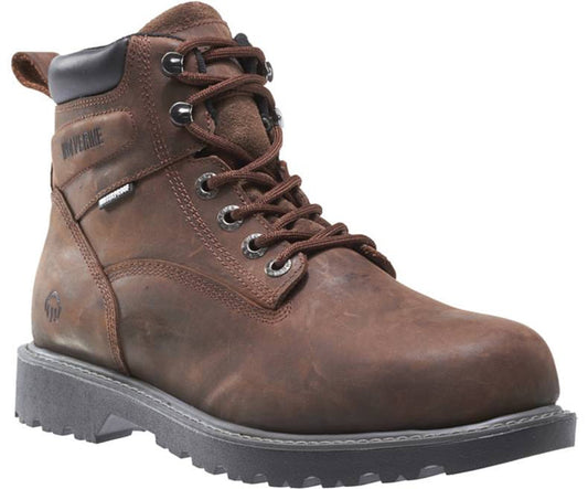 Wolverine Mens Floorhand 6 Inch Steel Toe Work Boot Brown