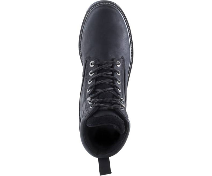 Wolverine Mens Floorhand WP Inch Steel Toe Work Boot Black