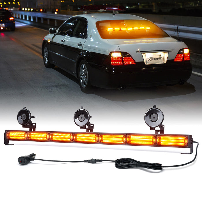 Xprite 31” LED Traffic Advisor Strobe Light Bar  Emergency Warning Light  | Controller COB Series