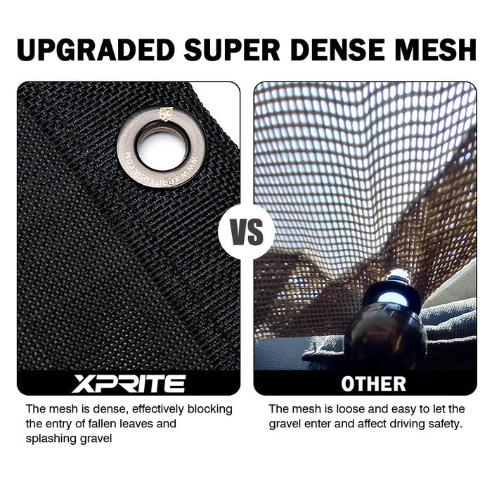 Xprite Jeep Wrangler JKU Bikini Mesh Sunshade Top 2007 to 2018 4 Door UV Protection Mesh Roof Shade for Jeep