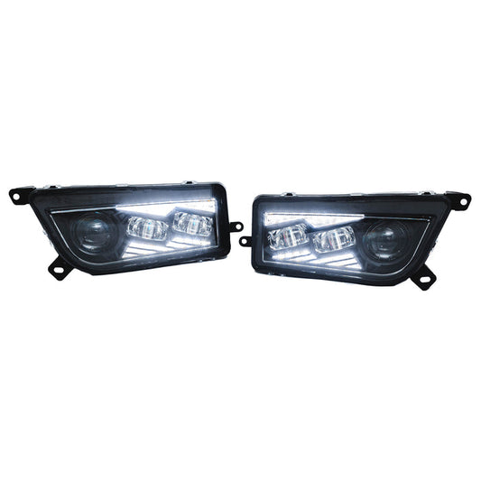 Xprite LED Headlights for Polaris RZR XP 1000 / XP Turbo 2014-2016 – High & Low Beam Off-Road UTV Headlight Upgrade