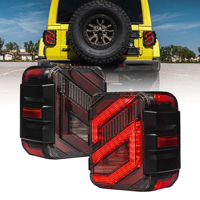 Xprite  LED Tail Lights for Jeep Wrangler JK/JKU  Plug & Play Rear Light Upgrade | Savage Series