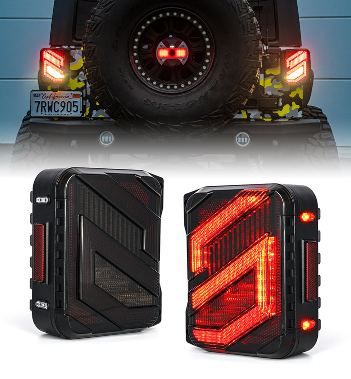 LED tail lights on Jeep Wrangler JK