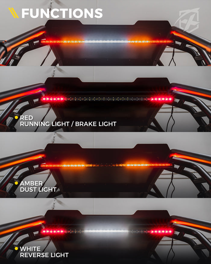 Xprite Rear Chase Light Bar – Off-Road Brake, Reversefor UTV, RZR & Can-Am | SL Series