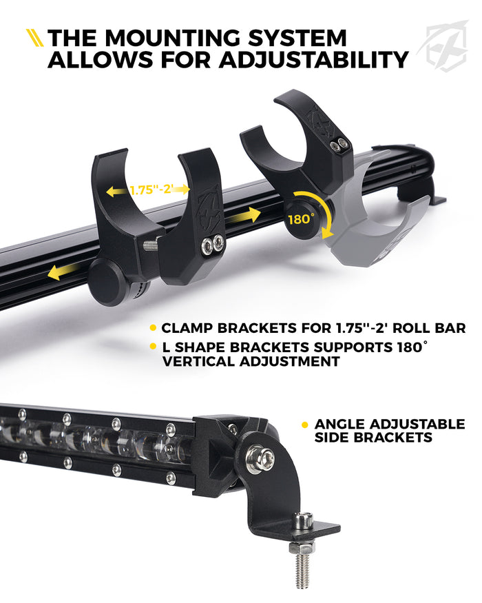 Xprite Rear Chase Light Bar – Off-Road Brake, Reversefor UTV, RZR & Can-Am | SL Series