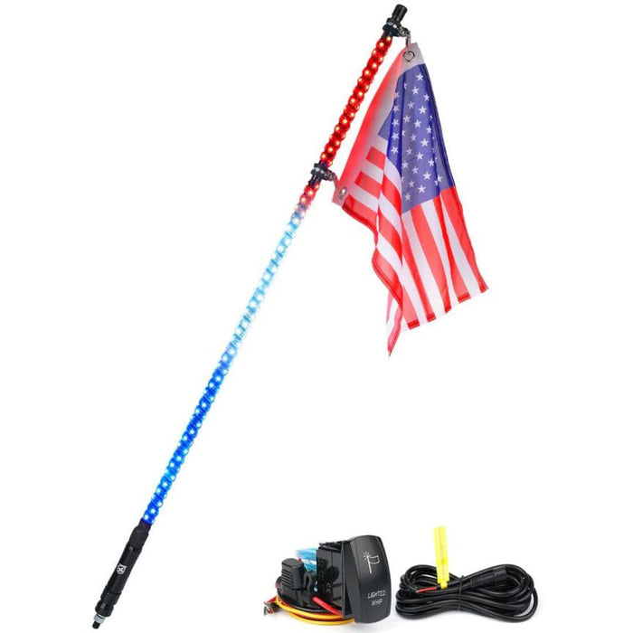 4ft / 1PC / Red/White/Blue